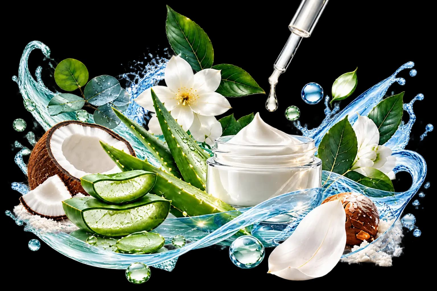 Ingredientes para cuidado personal, cosmética y bienestar: hierbas medicinales y botánicos naturales